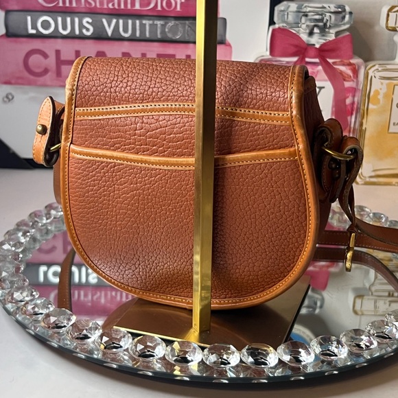 Dooney & Bourke vintage Saddle Brown leather Crossbody Bag - Picture 9 of 17